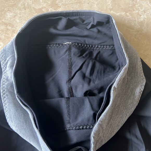 Lululemon black crop legging with ruffle detail. - Picture 2 of 4